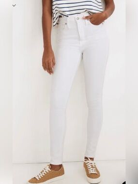 NWT Madewell Women’s White 10” High-Rise Skinny Jeans - 28